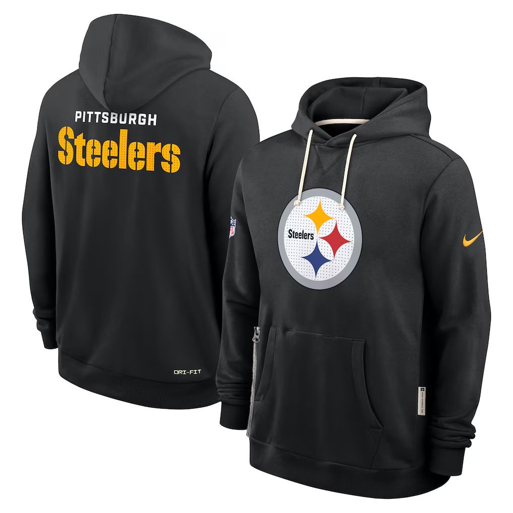 Men 2026 NFL Pittsburgh Steelers hoodie black 01->seattle seahawks->NFL Jersey